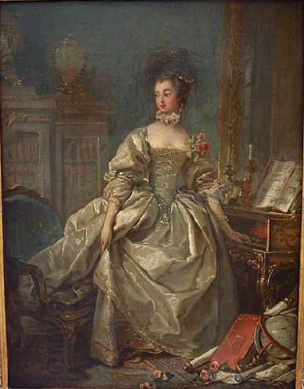 Francois Boucher La Marquise de Pompadour oil painting picture